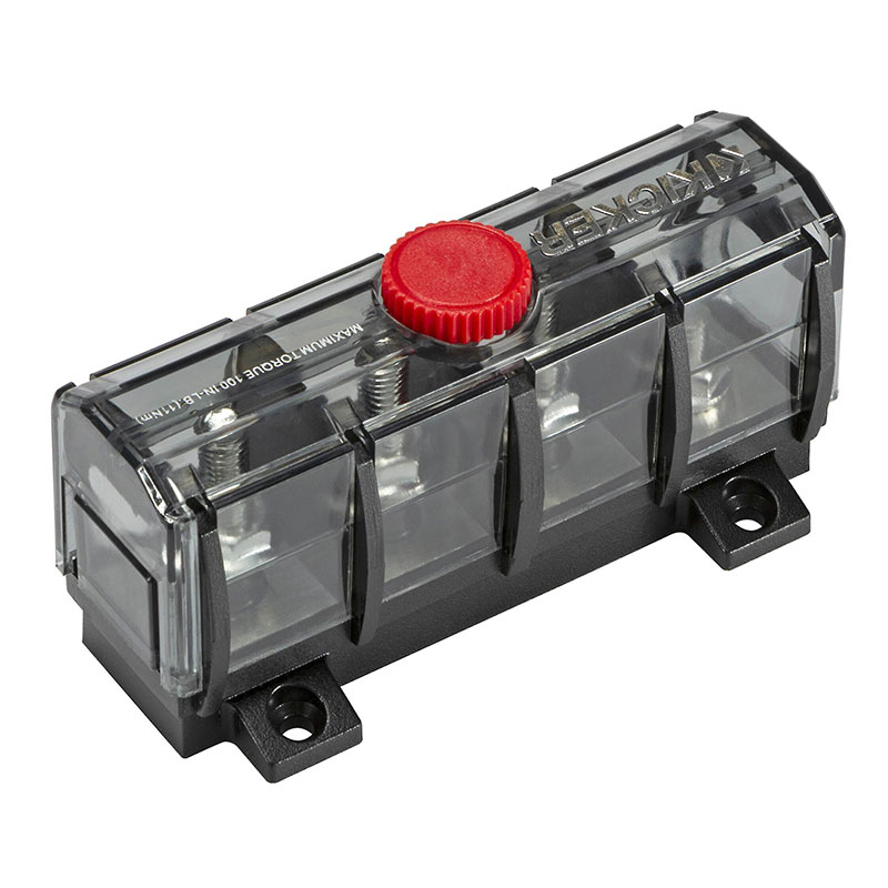 Kicker KMFDB3 ABYC Compliant Fuse Holder Distribution Block Marine Stereo