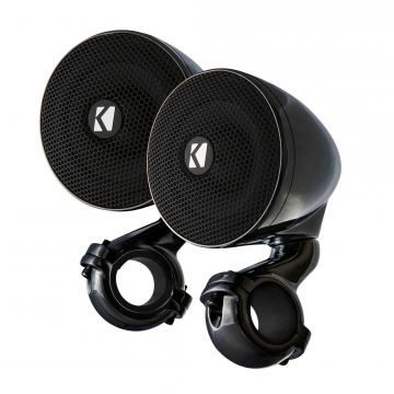 Kicker PSM 3-Inch Weather-Proof Enclosed Mini System, Black, 2-Ohm