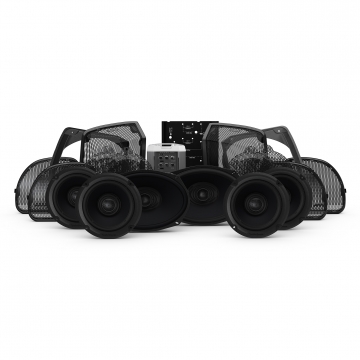 Rockford Fosgate HD14U-STAGE2 2014+ Harley Davidson Ultra 4 Speaker + Amplifier Stereo Kit