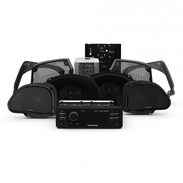Rockford Fosgate HD9813RG-STAGE3 1998-2013 Road Glide Head Unit + Amplifier + 4 Speaker Kit