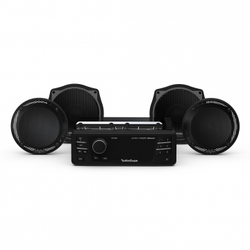 Rockford Fosgate HD9813SGU-STAGE1 1998-2013 Electra Glide Ultra Head Unit + 4 Speaker Kit