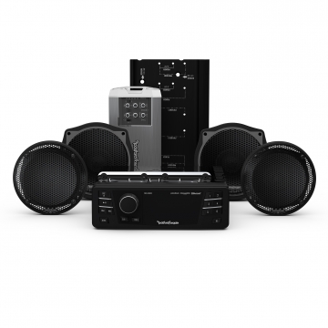Rockford Fosgate HD9813SGU-STAGE2 1998-2013 Electra Glide Ultra Head Unit + Amplifier + 4 Speaker Ki