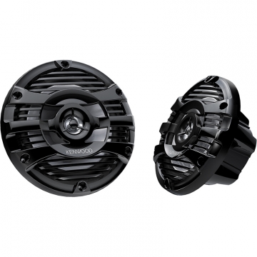 Kenwood KFC-1653MRB 6.5" 2-way Marine Speaker System (Black), 150W Max Power