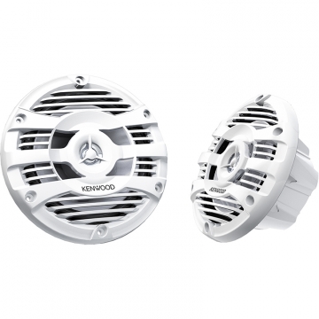Kenwood KFC-1653MRW 6.5" 2-way Marine Speaker System (White), 150W Max Power