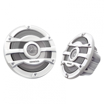 Kenwood KFC-2053MRW 8" 2-way Marine Speaker System (White), 300W Max Power, Stainless steel mesh gri